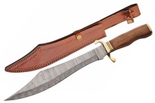 Damascus Steel Scimitar Bowie