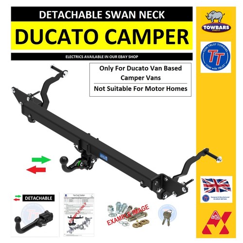 Detachable towbar for - for, fiat