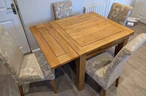 Oak land extending table and - oak,