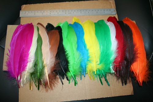 Fly tying dyed goose - tying,