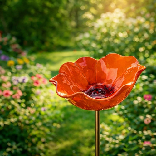 Handmade metal flower - metal, garden