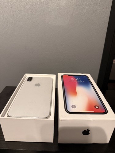 Iphone white silver 64gb - x,