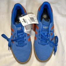 NEW adidas busenitz VULC size 7.5 skateboarding trainers blue with orange stripe