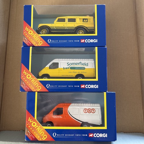 Boxed corgi die cast vans - corgi,