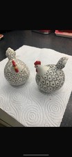 Fat Ceramic Chicken Ornaments Used