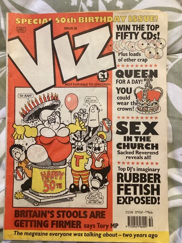 Viz magazine issue rare 50th - viz,