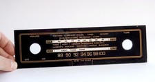 Tuning Scale Glass Facia Bush Radio VHF90 1956?  Original. Restoration Projects