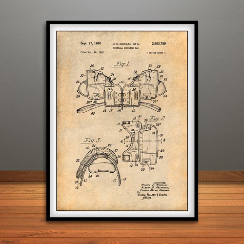 1957 football shoulder - football,