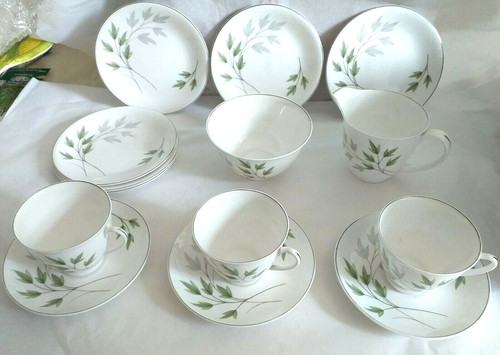 Shelley teaset evergreen - teaset,