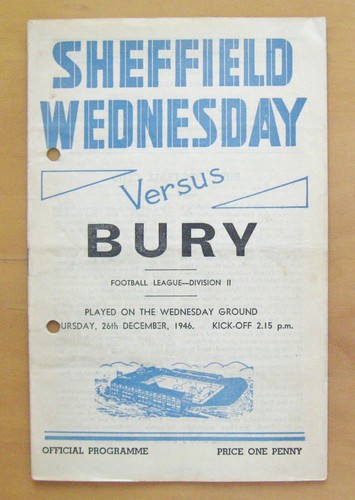 Sheffield wednesday bury - wednesday, v