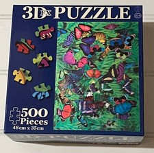 3D FX Butterfly Jigsaw Puzzle Lenticular Holographic Vibrant Effect Tobar 500pcs