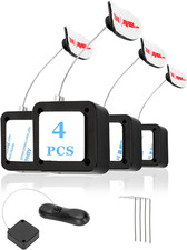 4Pack Remote Control Tether, 6.5 Ft Remote Control Leash, Retractable Safety Loc