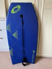 Osprey 40” adult bodyboard. Leash included with adjustable strap