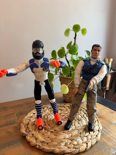 Two action men - hands, quick