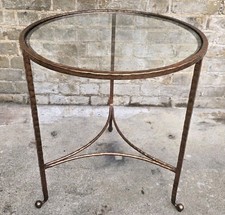 La Maison Vintage Style Martens Copper Side Table Hall Table Occasional Table