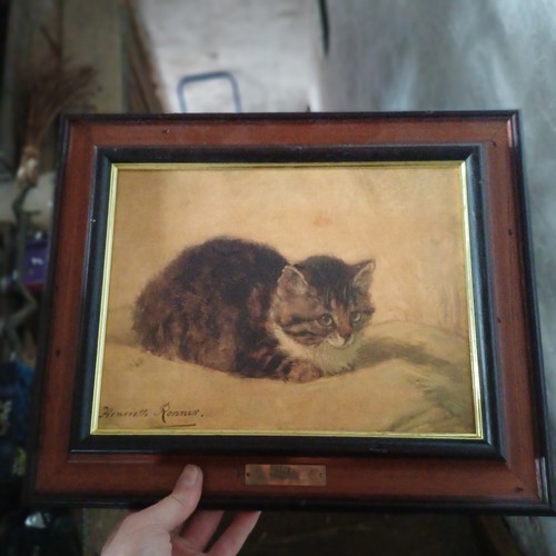 Cat painting oil - effect, on