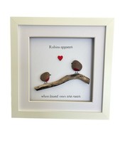 Robin Pebble Art Unique