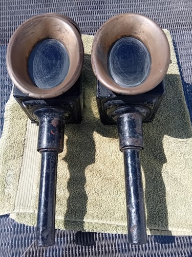 Pair vintage carriage - of,