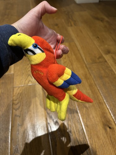 Red parrot plush - parrot, soft