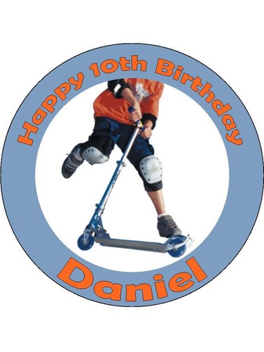 Personalised scooter edible