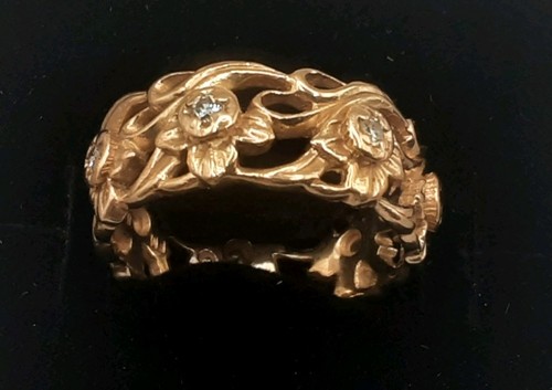 14ct welsh gold - ring., size