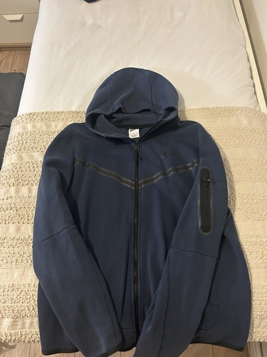 Nike tech fleece hoodie navy - fleece,