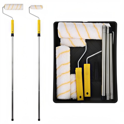 Paint roller set with - paint,