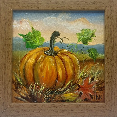 Original pumpkin still life - pumpkin,