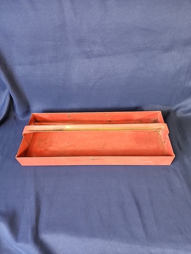 Vintage metal tool box - vintage,