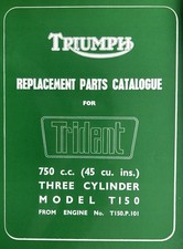 TRIUMPH TRIDENT 750 - GENUINE TRIUMPH PARTS CATALOGUE 1968