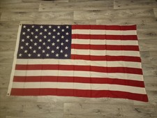 vintage large American USA Flag Stars & Stripes 1970's 1980's ? Navy Airforce ?