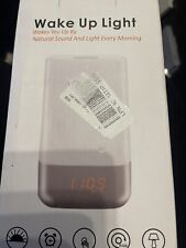 New WakeUp Light Alarm Clock Sunrise Simulation Bedside Lamp With 5 Natural AA