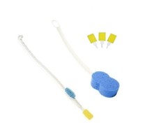 Long Reach Bathing Set - Toe Wash & Bath Sponge - Disability Bathing/Shower Aid