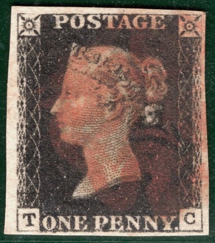 Penny intense black 1840 - black, qv