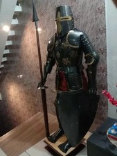 Medieval Knight Suit of Armor Combat Full Body Armour Suit With Stand KA