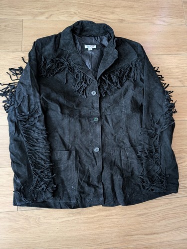 Vintage black suede - vintage,