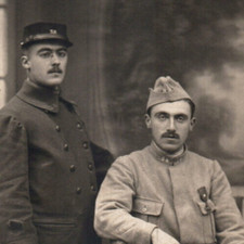 RPPC WWI French Soldiers Croix