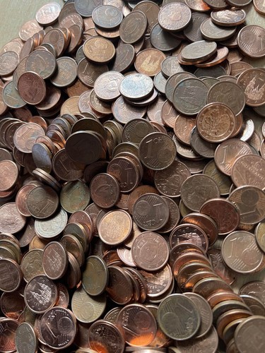 800 euro cent coin - x,