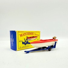 Matchbox Lesney 48b Sports Boat and Trailer Boxed Regular Wheels