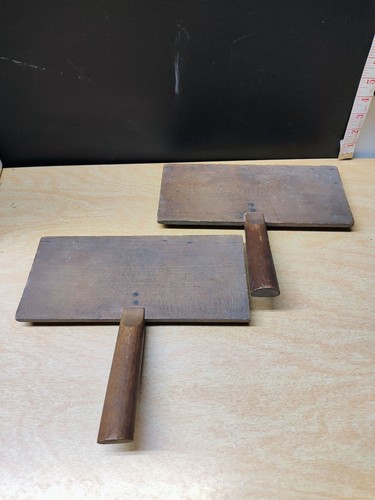 Antique wooden wool - wooden, carders
