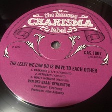 Van Der Graaf Generator- The Least We Can Do Is Wave To Each Other  Pink Scroll