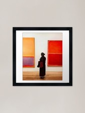 A women poses with mark rothko