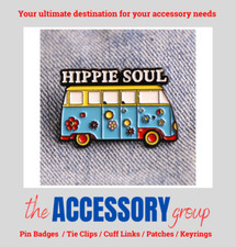 New Hippie Soul old school campervan pin badge tie pin badge metal Enamel
