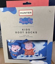 Kids Hunter Welly Socks Peppa