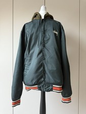 Stussy Hooded Varsity Jacket - L