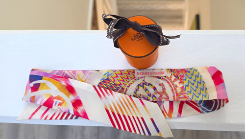 Hermès paris silk twilly - paris, &