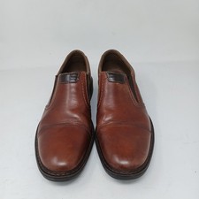 Rieker Mens Shoes UK 9.5 EU 44 brown leather slip on