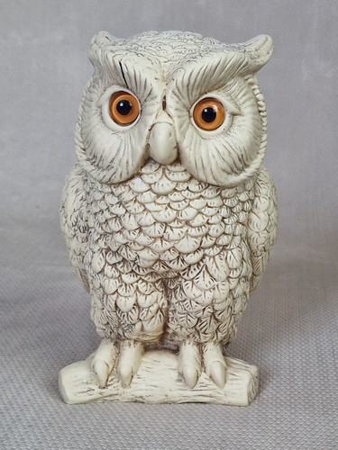 Vintage owl ornament - ornament, marble