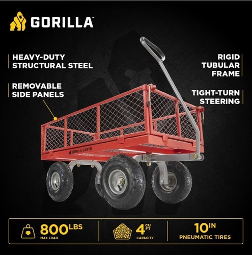 Gorilla cart 800lb 350kg - cart,