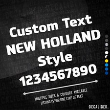 Custom Text New Holland Style